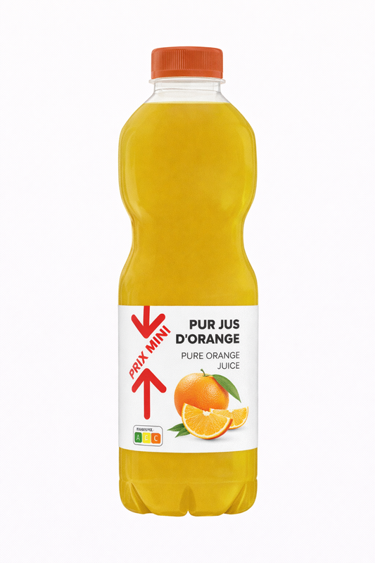 PRIX MINI PUR JUS DORANGE DE 1L