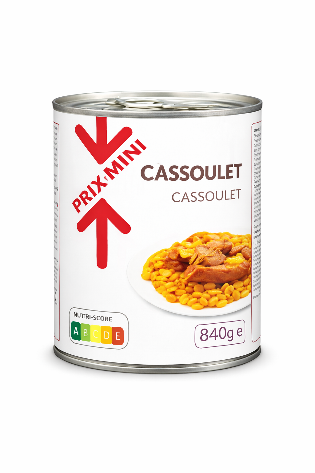 PRIX MINI CASSOULET  DE 840GR