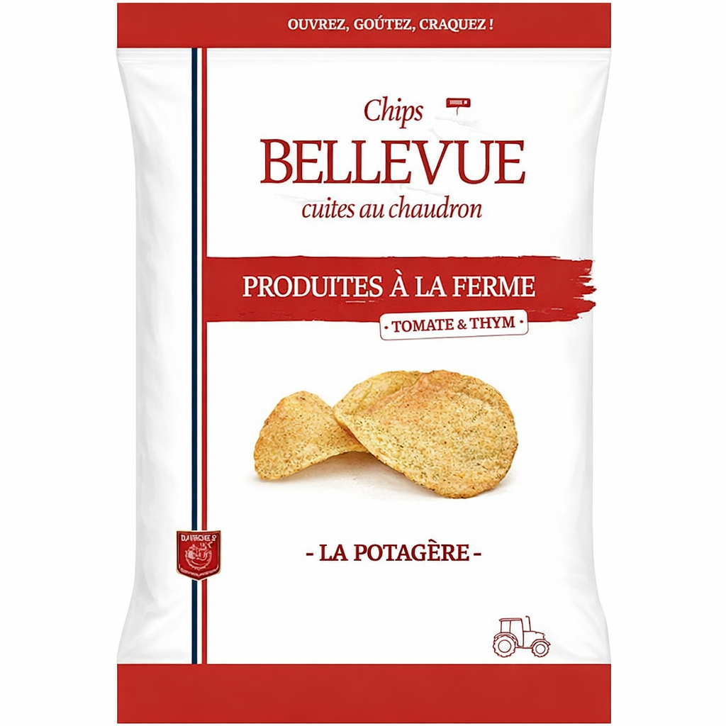 CHIPS BELLEVUE LOPALE FLEUR DE SEL DE 150GR