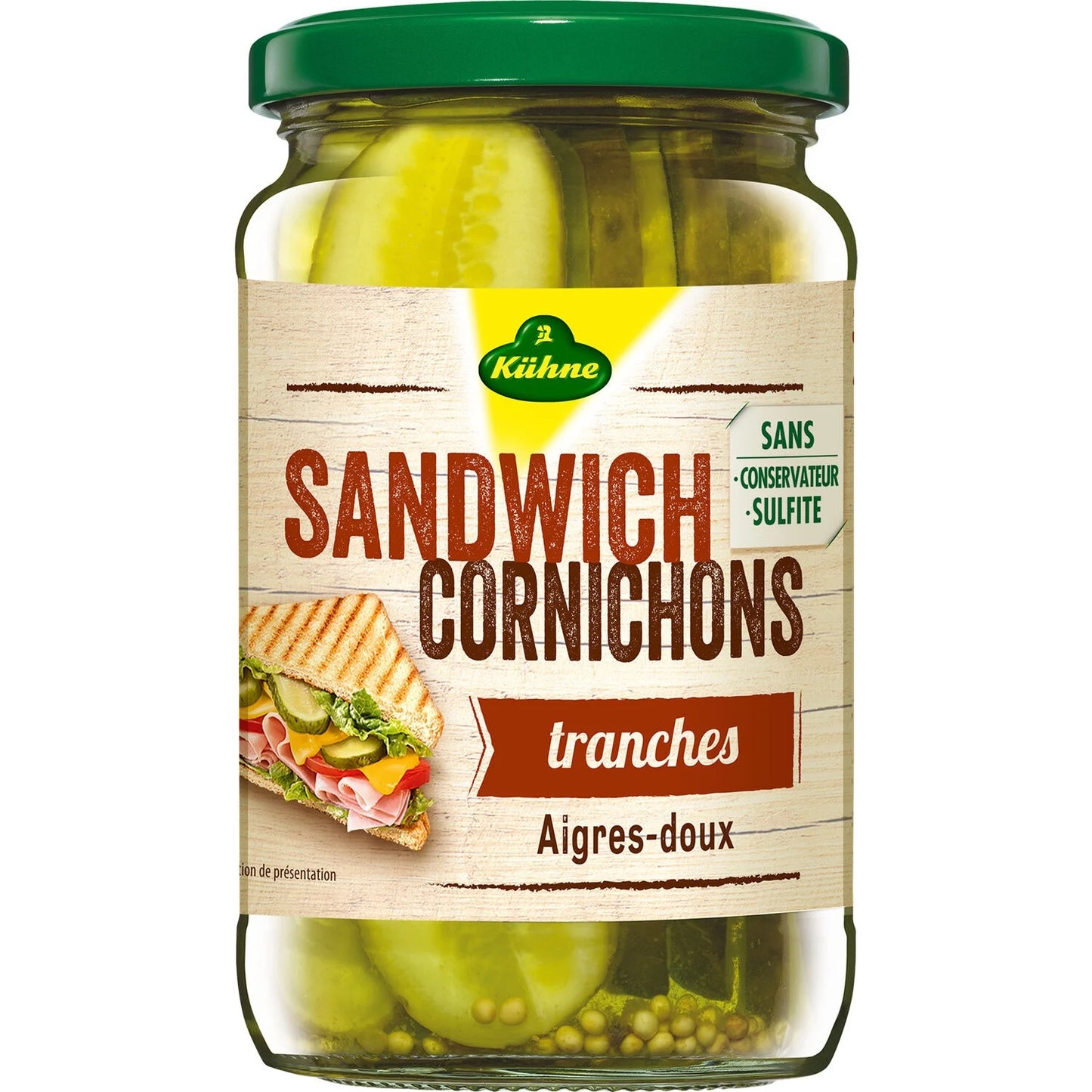 KUHNE SANDWICH CORNICHONS DE 330GR