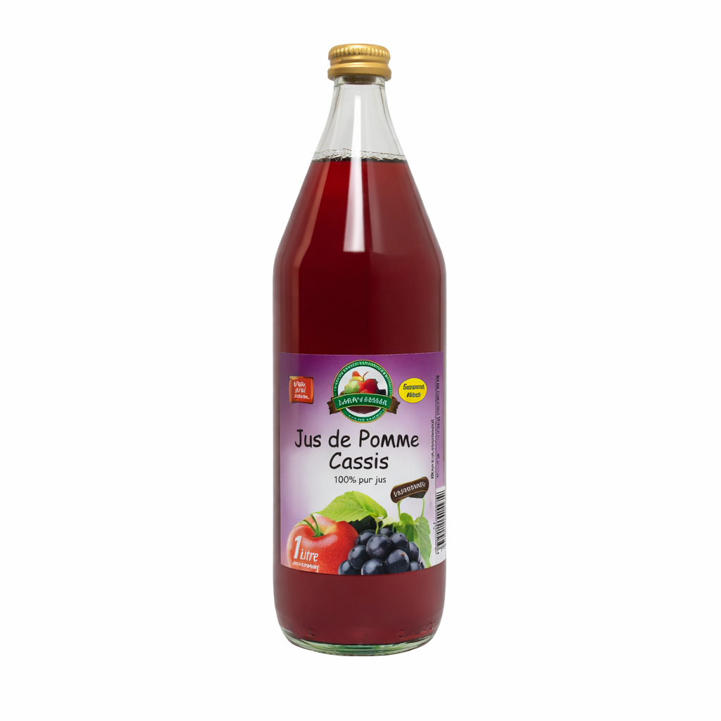 JUS DE POMMES FRAMBOISES DE 1L