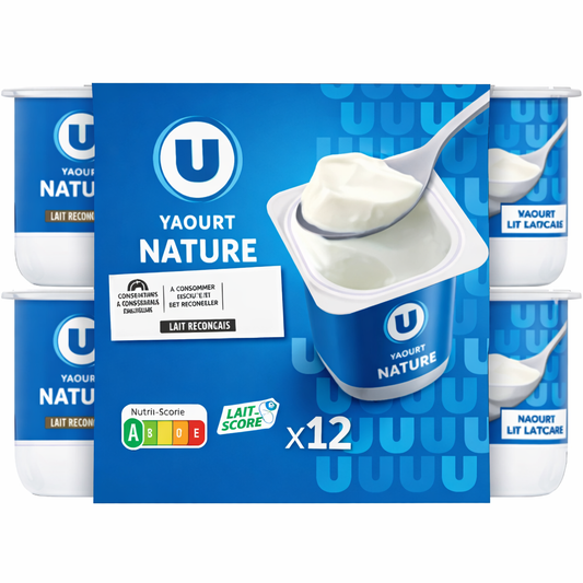 U YAOURT NATURE X6