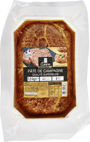 PATE DE CAMPAGNE  ( a la découpe )POUR +/- 100 gr
