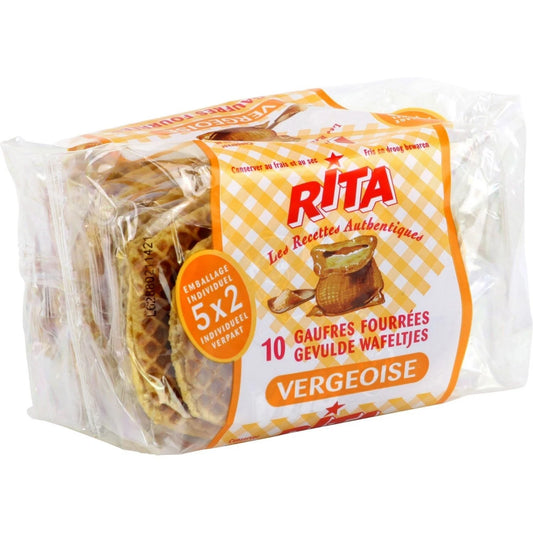 5 GAUFRES RITA FOURREES VERGEOISE DE 150GR
