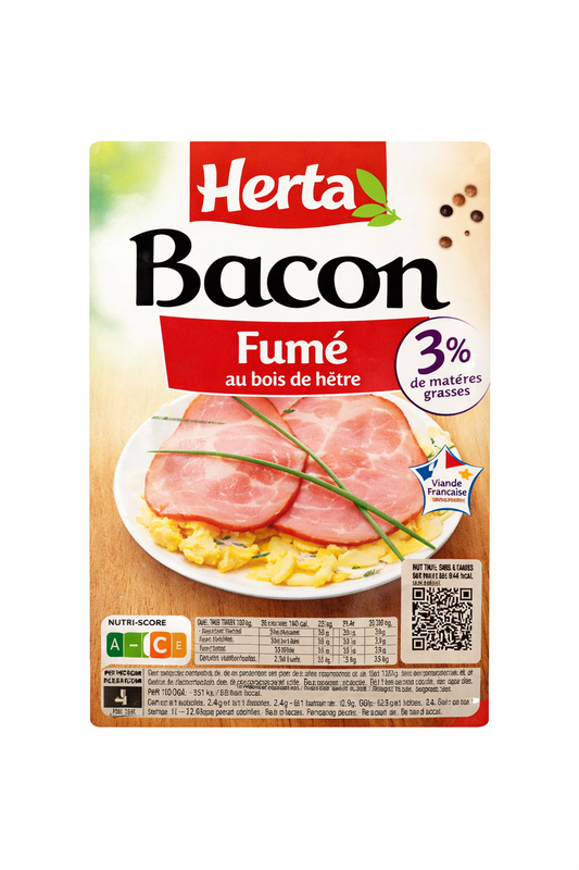 HERTA BACON FUME DE 150 GR