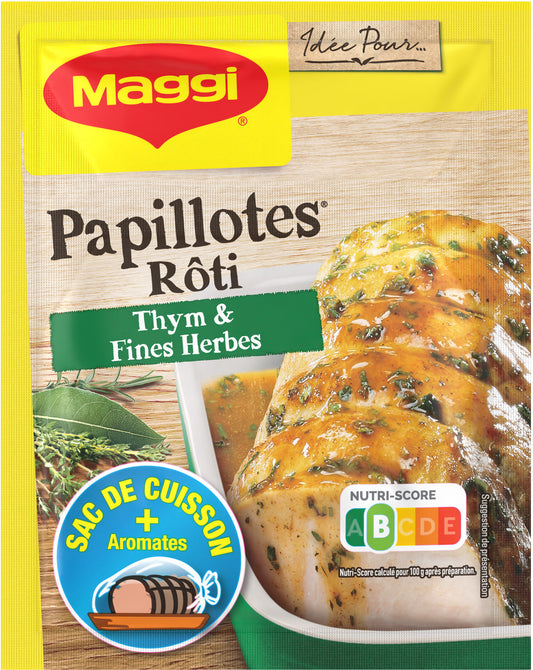 MAGGI PAPILLOTES ROTI  THYM ET FINES HERBES DE 30GR