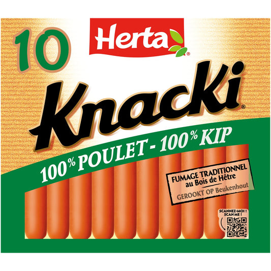 Saucisses Knacki Herta Poulet x10 - 350g