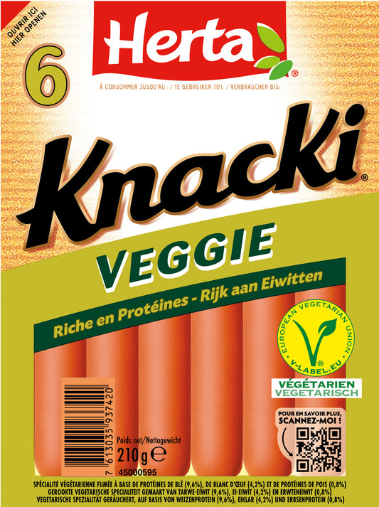 Knacki végétal Herta x6 - 210g
