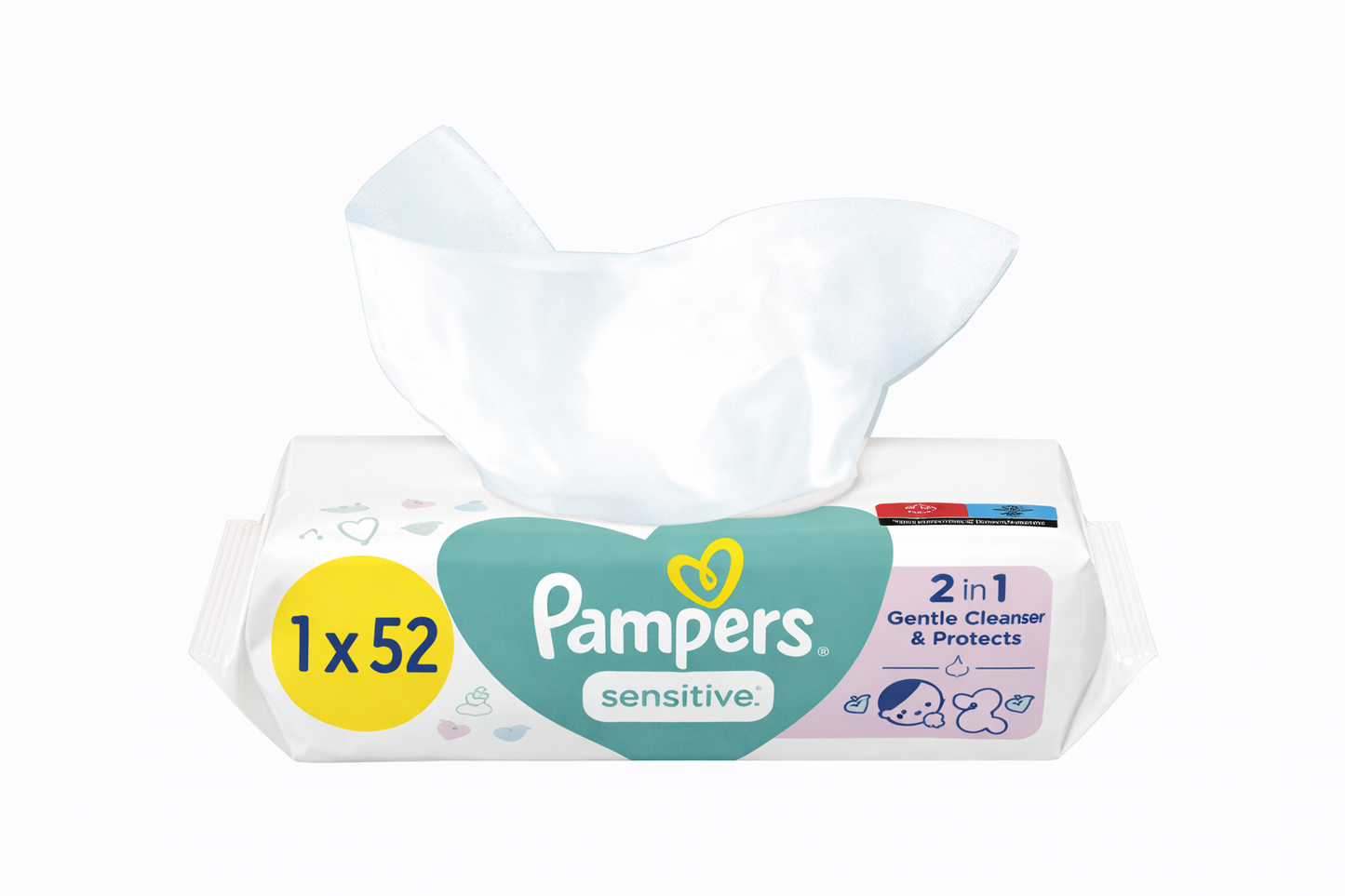 PAMPERS SENSITIVE DE 52PCS