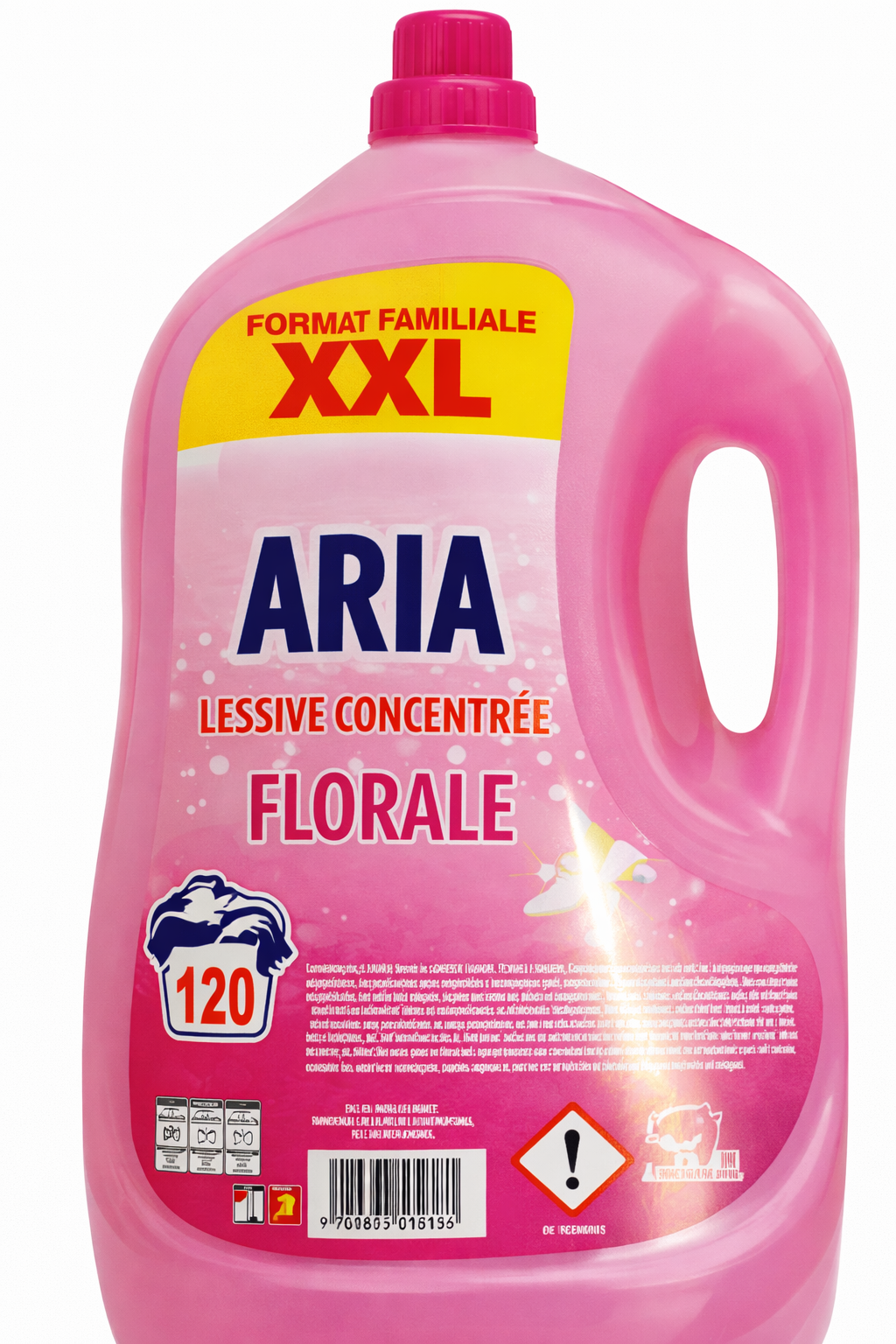 XXL ARIA LESSIVE CONCENTRE FLORALE DE 120 LAVAGES