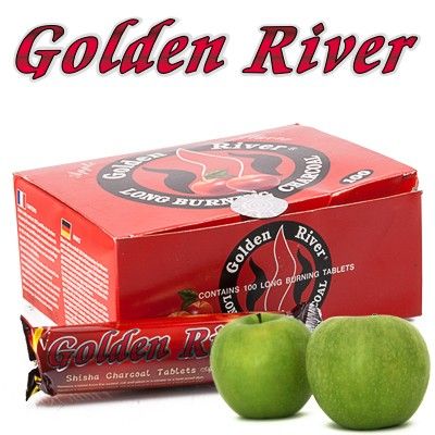 GOLDEN RIVER SHISHA CHARBON POMME