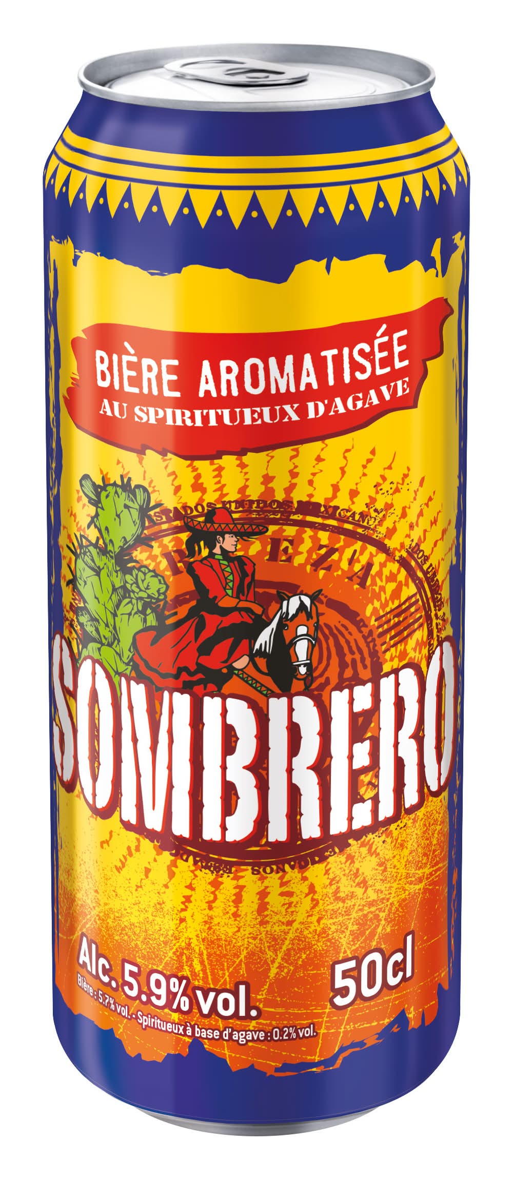BIERE AROMATISEE SOMBRERO ALC 5.9 VOL DE 50CL